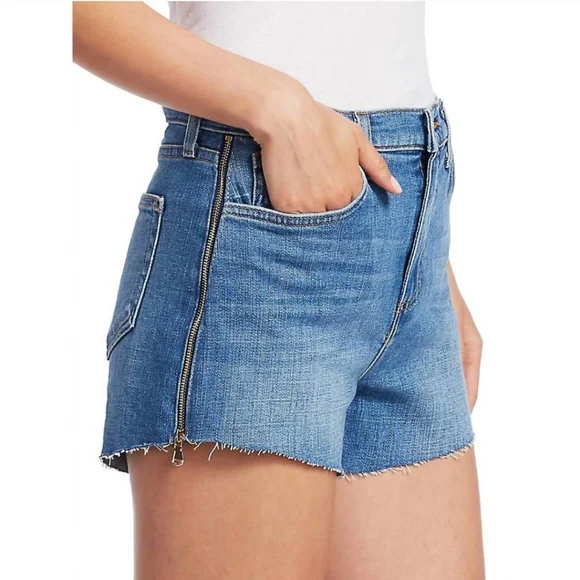 L'AGENCE Ryland High Rise Side Zip Shorts In Sydney Size 27 - Picture 2 of 8